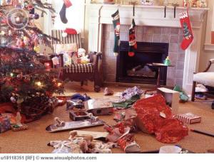 Unwrapped Christmas Presents